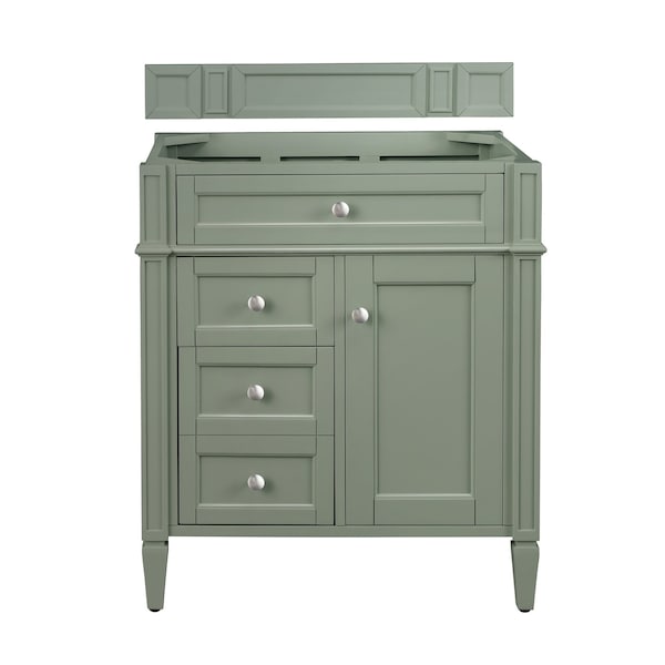 James Martin Vanities Brittany 30in Single Vanity Cabinet, Smokey Celadon 650-V30-SC - main
